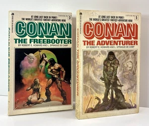 Conan the Freebooter #3 Conan the Adventurer #5 ACE, Robert E. Howard 2 Book Lot - Picture 1 of 24