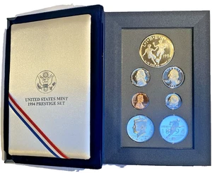 1994 US Mint World Cup USA Prestige Proof Set in Original Mint Box with COA - Picture 1 of 4