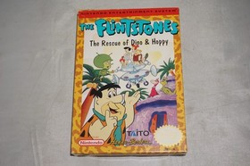 Flintstones The Rescue of Dino and Hoppy (Nintendo NES) Complete in Box CIB