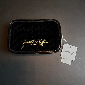 Kendall + Kylie Los Angeles schwarze Samt Umhängetasche mit abnehmbaren Riemen - Bild 1 von 3