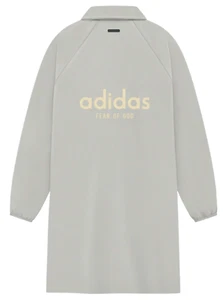 adidas x Fear Of God Athletics Car Jacket Sesame Oversized Long Coat Men Medium - Picture 1 of 7