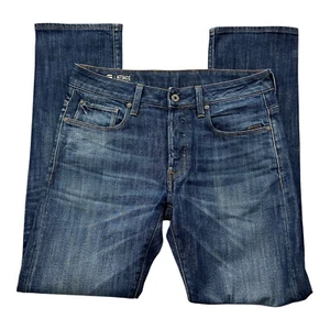 G-Star Jeans Hose Attacc Staight W30 L32 Blau Stretch Schrittlänge 77 cm - Bild 1 von 11
