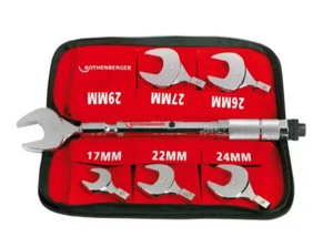 SET CHIAVE DINAMOMETRICA ROTHENBERGER 17-22-24-26-27-29 MM - Foto 1 di 1