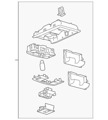 NEW OEM Ford 2011-2016 F-250 F-350 Super Duty Overhead Console BC3Z-26519A70-BA - Image 1 of 2