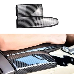 Carbon Fiber Armrest Trim Cover For Mercedes C-Class W204 C300 C63 AMG 2008-2014 - Picture 1 of 6