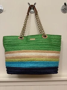 KATE SPADE "Chelsea Market" Straw Purse - Pre-Owned - Great Bag! - Picture 1 of 11
