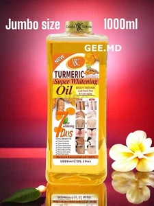 Turmeric Super Whitening Oil Dark spots Body Corrector 1000ml USA Holiday Sale - Picture 1 of 7
