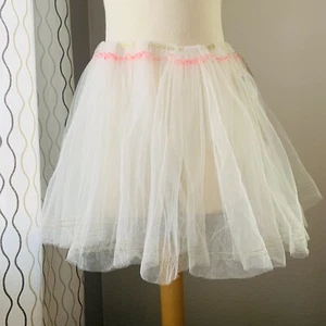 atsuyo et akiko Princess TUTU Skirt WHiTE METALLiC RiBBON Designer Rare New - Picture 1 of 12