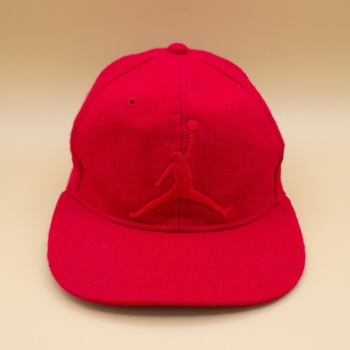 Jordan flanella spazzolata rossa snap back flat bill regolabile taglia giovanile OSFM