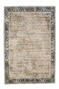Soft and Plush Multicolour Traditional Persian Oriental Distressed Rug Rann - Picture 1 of 4