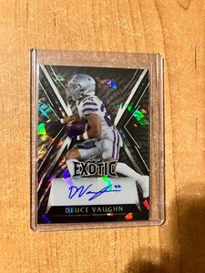 2023 Leaf Exotic - Deuce Vaughn - Elephant Crystal Auto #d 3/8