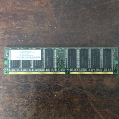 barrette ram memoire NANYA NT512D64S8 6K 333mhz pc-2700U DDR 512mo - Photo 1/2