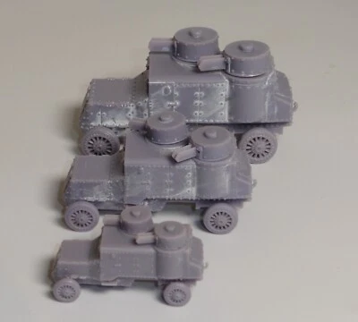 28mm 1/56 3D printed WWI Russian Civil War Austin Putilov MkIII Armoured Car - Image 1 of 4