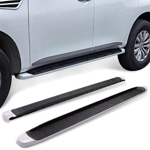 2PCS Running Boards Fit for Nissan Armada 2017-2025 WHITE Side Steps Nerf Bar - Picture 1 of 10