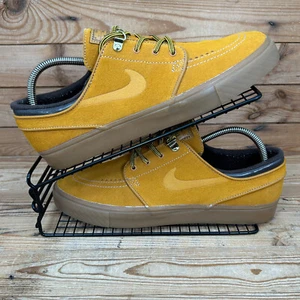 Nike Entrenadores Para Hombre Talla UK 9 SB Zoom Janoski Premium Bronce Gamuza Patinador Utilitario - Imagen 1 de 13