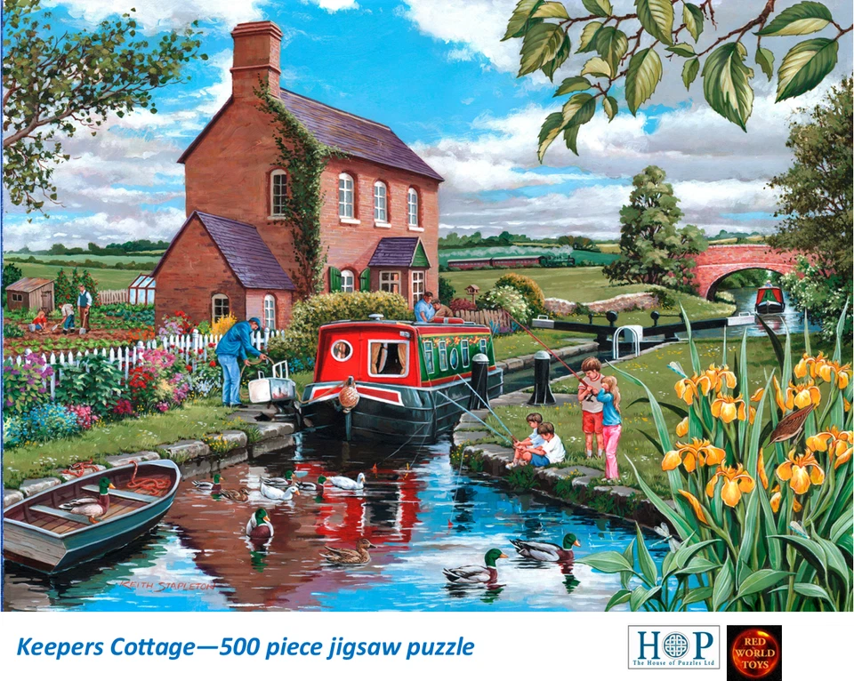 House of Puzzles Hop Keepers Cottage 500 Pieces Jigsaw Puzzle Mc278