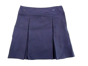 Niñas R/K Azul Marino Caja Plisada Uniforme Skort Regular y Tallas Grandes 8 - 20 1/2 - Imagen 1 de 6