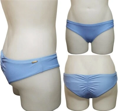 Raisins Juniors Women Blue Barbados Cheeky Bikini Bottoms (Size: Large) NWT - Image 1 of 4
