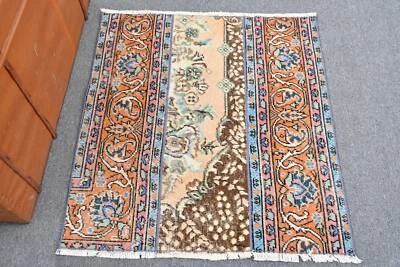 Anatolian Rug, Vintage Rug, 2.9x3.1 ft Small Rugs, Turkish Rug, Oriental Rugs - Image 1 of 4