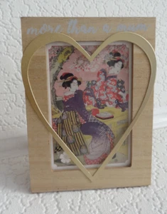 Golden heart picture frame with quote - Picture 1 of 6