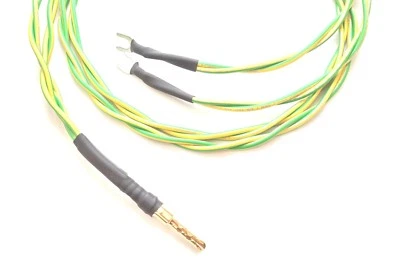 Dual earthing lead suitable for grounding for two devices 1m overall length - Image 1 of 3