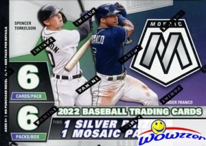 2022 Panini Mosaic BASEBALL EXCLUSIVE Sealed Blaster Box-BLUE CAMO PARALLELS! - Picture 1 of 2