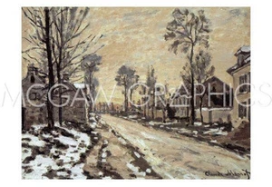 Road At Louveciennes, Claude Monet, Wall Decor Art Print Poster 13" x 19" 2043 - Picture 1 of 2