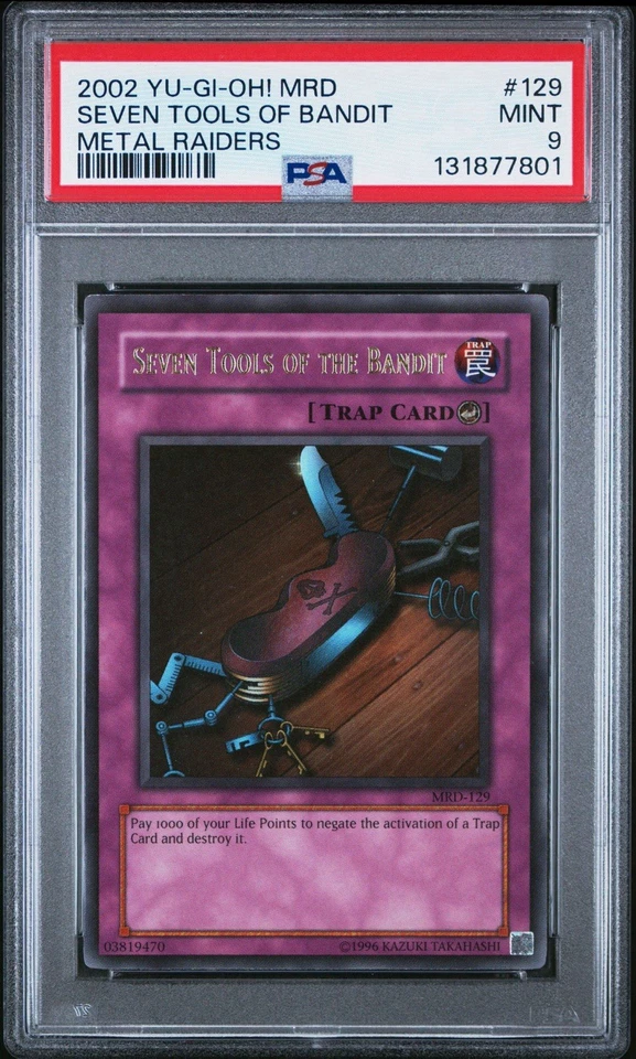 2002 Yu-Gi-Oh! Seven Tools/Bandit Metal Raiders MRD Unlimited Ultra Rare PSA 9 - Image 1 of 2