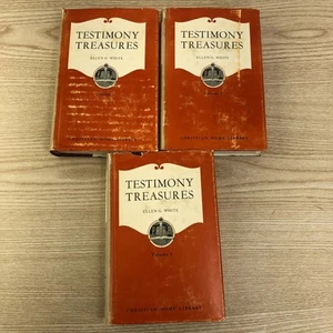 Adventist Heritage 1949 Testimony Treasures, Volume 1-3, Ellen G White, HC - Imagen 1 de 14