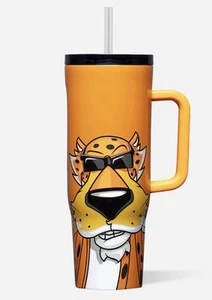 *NWT* Chester Cheetah Cheetos Corkcicle Insulated 40oz TUMBLER w/Handle & Straw - Picture 1 of 7