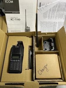 Icom IC-T10 Rugged Dual Band Ham Radio Handheld Transciever - Zdjęcie 1 z 4