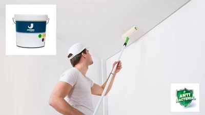 JUMBO PAINT JUMBO INSECT ANTIZANZARA PITTURA MURALE BIANCO LT 14 (MQ.150-180)