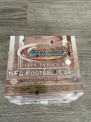 1998 TOPPS FINEST SERIES 2 NFL FOOTBALL HOBBY BOX PEYTON MANNING RC NEW - Read - Image 1 of 4