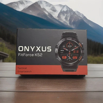 Reloj Inteligente Militar K52 para Hombre, Reloj Deportivo Exterior Bluetooth (Correa Naranja) Foto 1 de 3