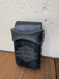 Harley-Davidson MOTOCICLETAS CUERO BOLSA PARA CIGARRILLOS TACHONADA CINTURÓN DE COLECCIÓN RARO MOTOCICLISTA - Imagen 1 de 23
