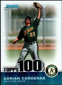 2010 Bowman Chrome Topps 100 #TPC47 Adrian Cardenas Oakland Athletics 275/999 - Picture 1 of 2