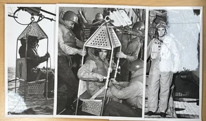 Chaplain J.R. Marks on USS Wasp Sunday May 1, 1966 Before & After Services Photo - Picture 1 of 6