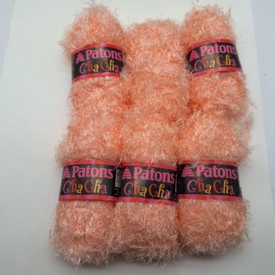 6 Patons Cha Cha Yarn 50 g 1.75 oz 77 yds ea  color  Mambo Melon 100% Nylon - Image 1 of 4