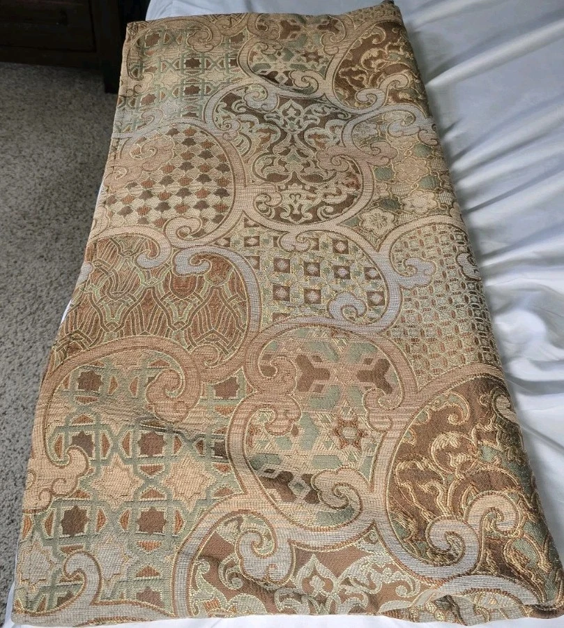 Anthropologie Shower Curtain 100% Polyester Embroidered Tapestry Damask 72x71 - Image 1 of 4