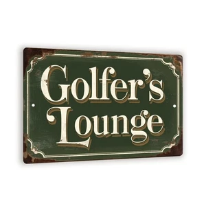 Letrero de metal vintage de salón de golf - decoración de pared de golf rústica para bar en casa, club... - Imagen 1 de 6