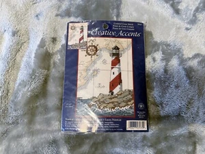 CREATIVE ACCENTS 7935 NAUTICAL LIGHT 5"x7" COUNTED CROSS STITCH KIT - Picture 1 of 6