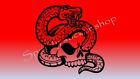 Large Snake Skull Car Van Side Bonnet Sticker Decal 55Cm X 549Cm A111