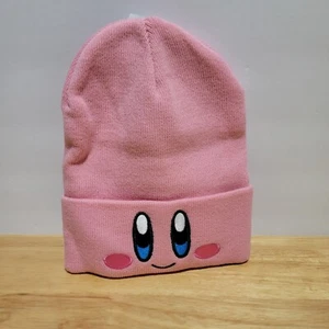 Officially Licensed Nintendo Kirby Big Face Beanie Pink Hat 14+ Yrs Old - Picture 1 of 8