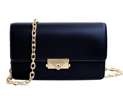 Michael Kors Damen Tasche Umhängetasche Cece MD Flap Strctrd. Xbody Schwarz Neu - Bild 1 von 4