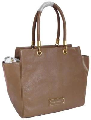 🌞BOLSO DE MANO MARC JACOBS DEMASIADO CALIENTE PARA MANEJAR CUERO ITALIANO MARRÓN TOSTADO BENTLEY🌺¡NUEVO CON ETIQUETAS! Foto 1 de 4