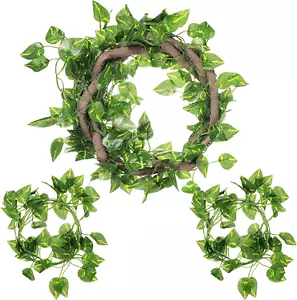 4 Pcs Reptile Vines, Flexible Bendable Jungle Climbing Vine Terrarium, Fake P... - Picture 1 of 1