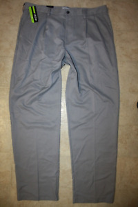 IZOD Men's Perform X Double Pleated UPF-50 Golf Pants NWT Gray SIZE: 38 X 34