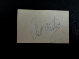 AL MARTINO - CHART TOPPING SINGER - SPANISH EYES - SMALL SIGNED CARD - Picture 1 of 1