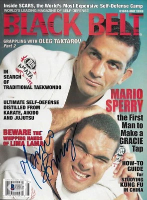 Mario Sperry Signed May 1999 Black Belt Magazine BAS Beckett COA Pride FC Auto'd - Image 1 of 4