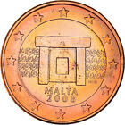 [#365224] Malta, 5 Euro Cent, Mnajdra Temple Altar, 2008, UNC, Copper Plated Ste